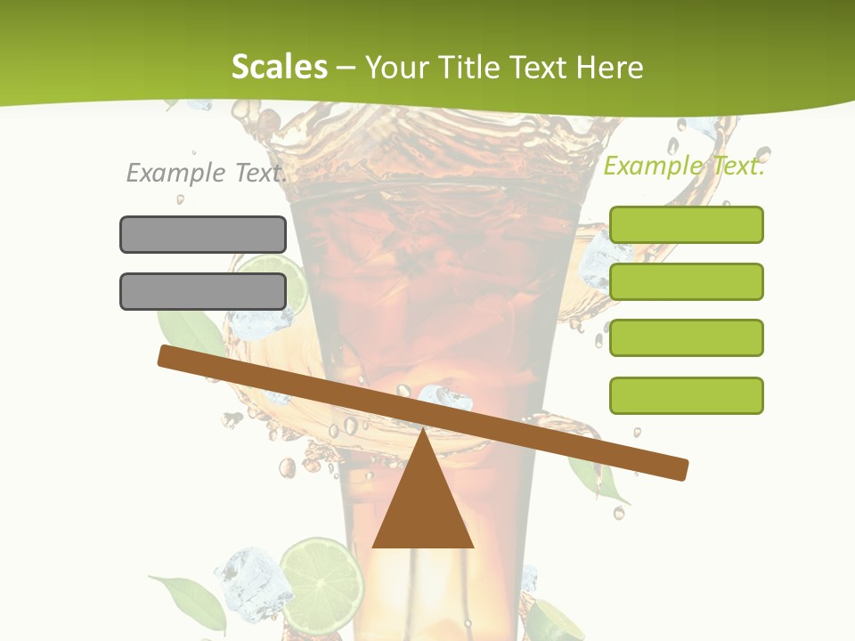 Mint Berry Drink PowerPoint Template