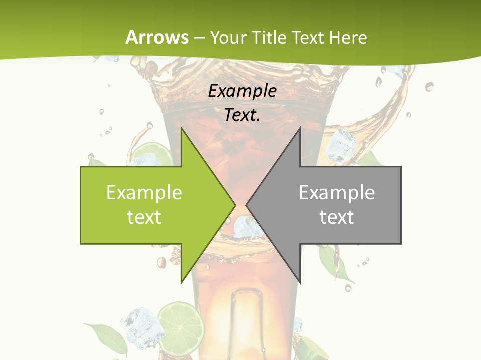 Mint Berry Drink PowerPoint Template