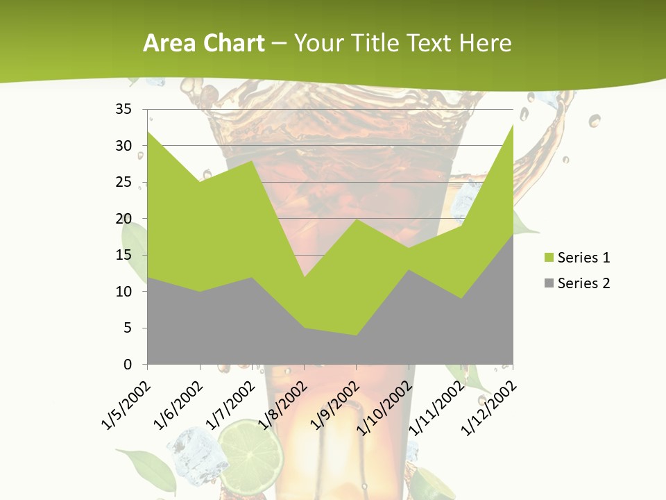Mint Berry Drink PowerPoint Template