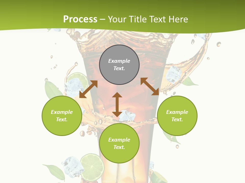 Mint Berry Drink PowerPoint Template