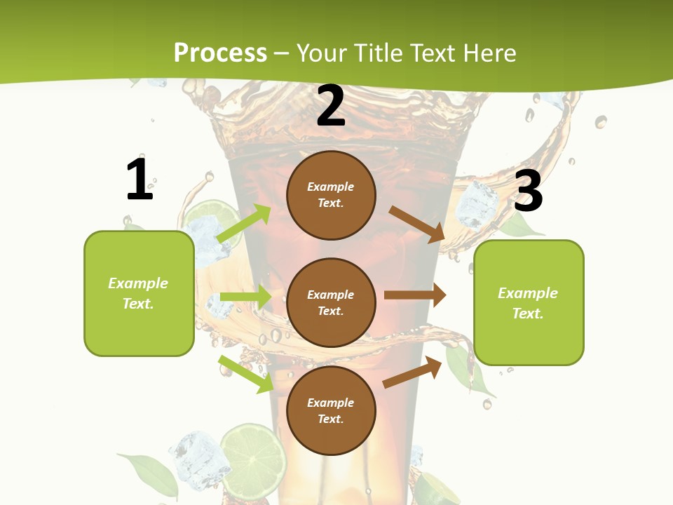 Mint Berry Drink PowerPoint Template