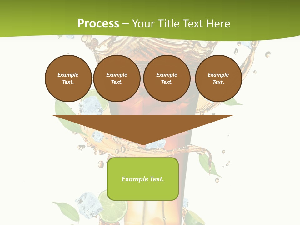 Mint Berry Drink PowerPoint Template