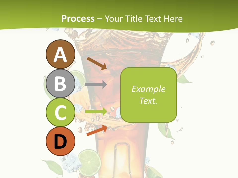 Mint Berry Drink PowerPoint Template