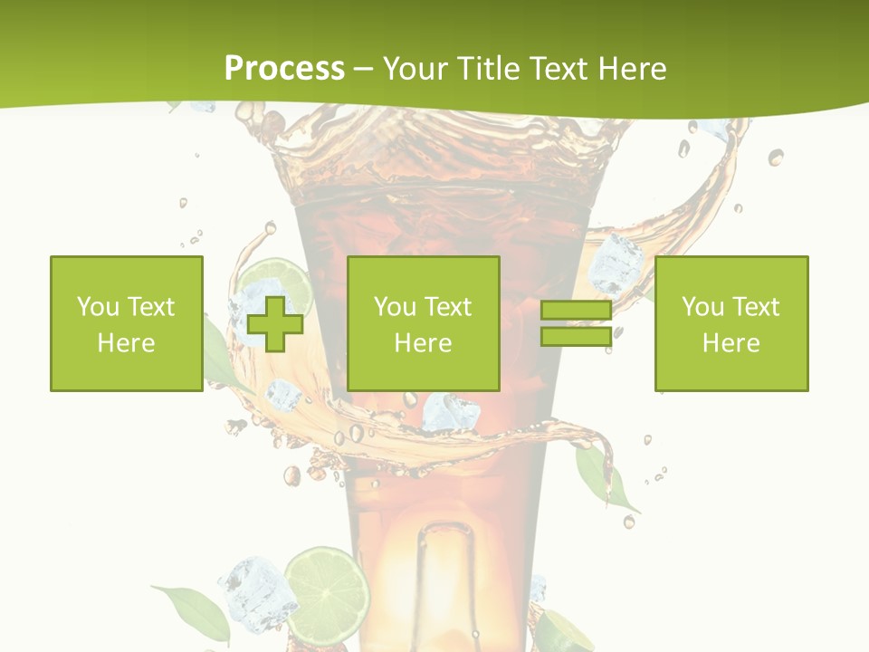 Mint Berry Drink PowerPoint Template