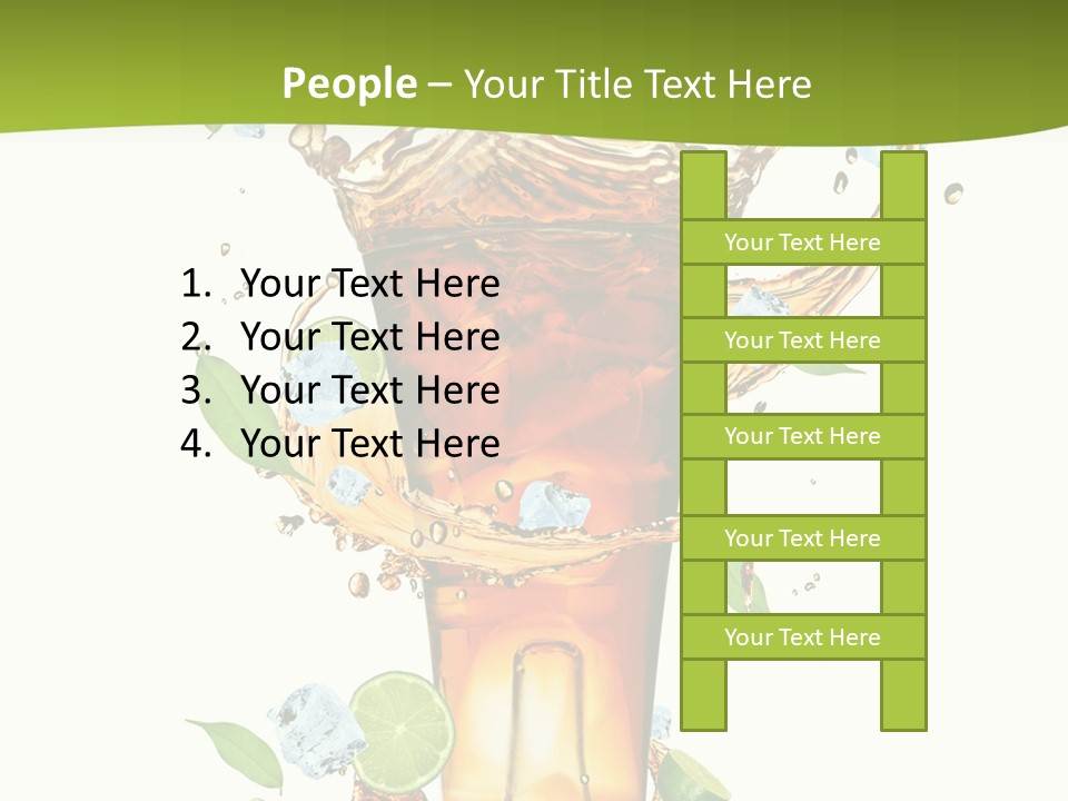 Mint Berry Drink PowerPoint Template