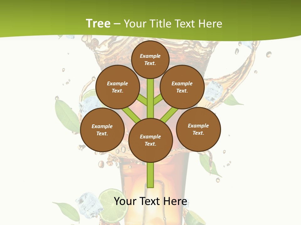 Mint Berry Drink PowerPoint Template