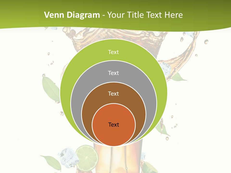Mint Berry Drink PowerPoint Template