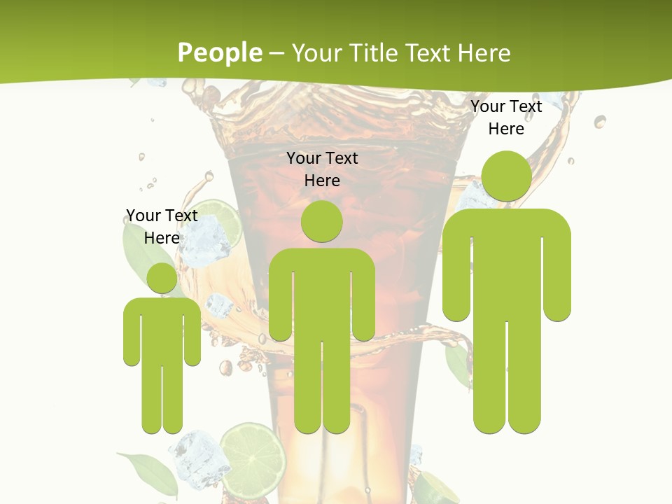 Mint Berry Drink PowerPoint Template