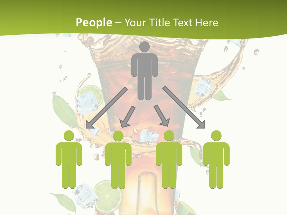 Mint Berry Drink PowerPoint Template