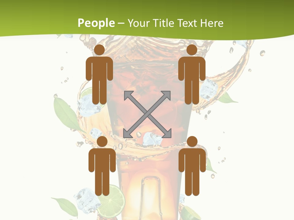 Mint Berry Drink PowerPoint Template