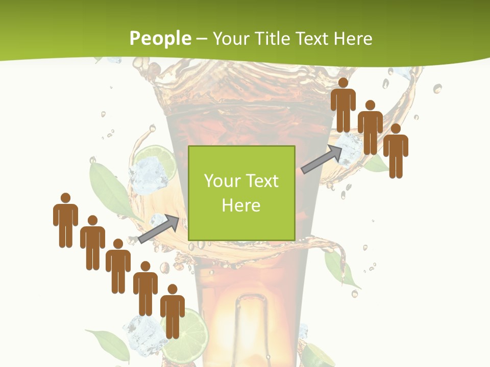 Mint Berry Drink PowerPoint Template