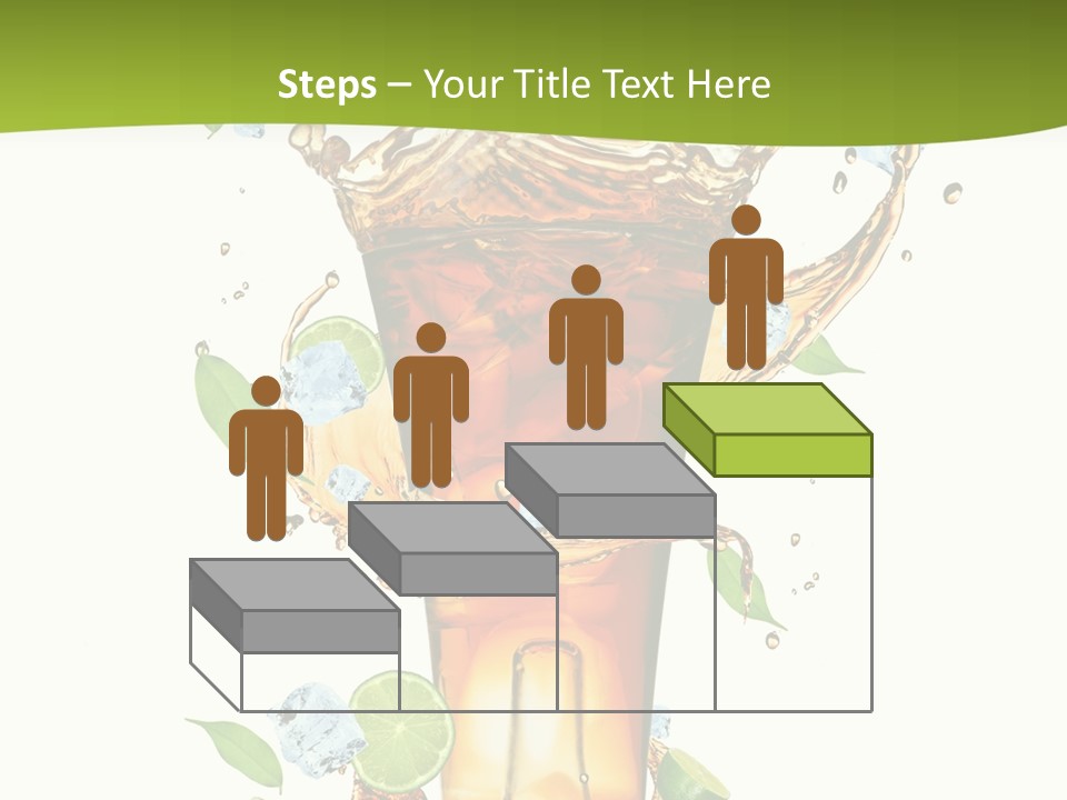 Mint Berry Drink PowerPoint Template