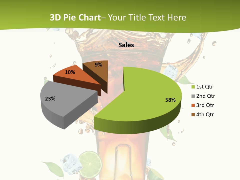 Mint Berry Drink PowerPoint Template