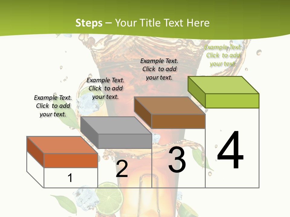 Mint Berry Drink PowerPoint Template