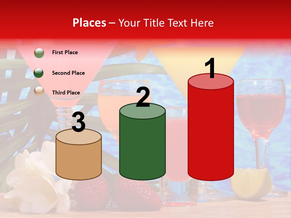 Assortment Beverage Cocktail PowerPoint Template