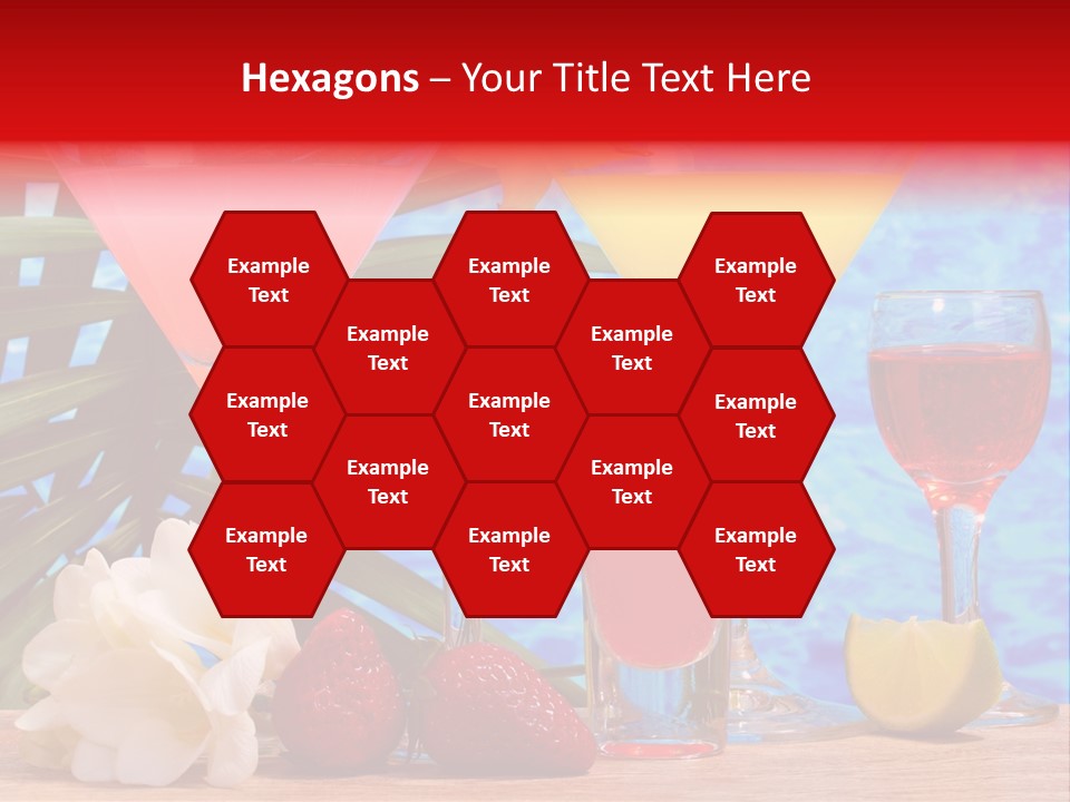 Assortment Beverage Cocktail PowerPoint Template