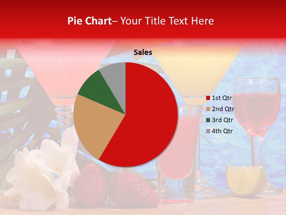 Assortment Beverage Cocktail PowerPoint Template