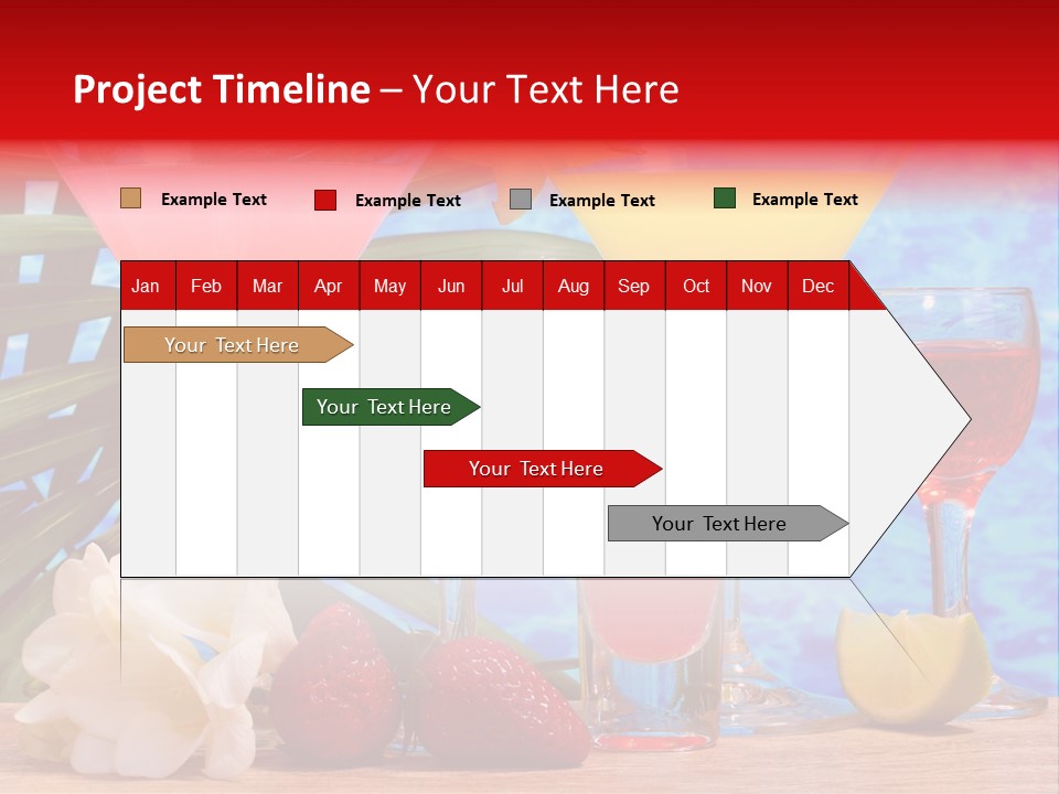 Assortment Beverage Cocktail PowerPoint Template