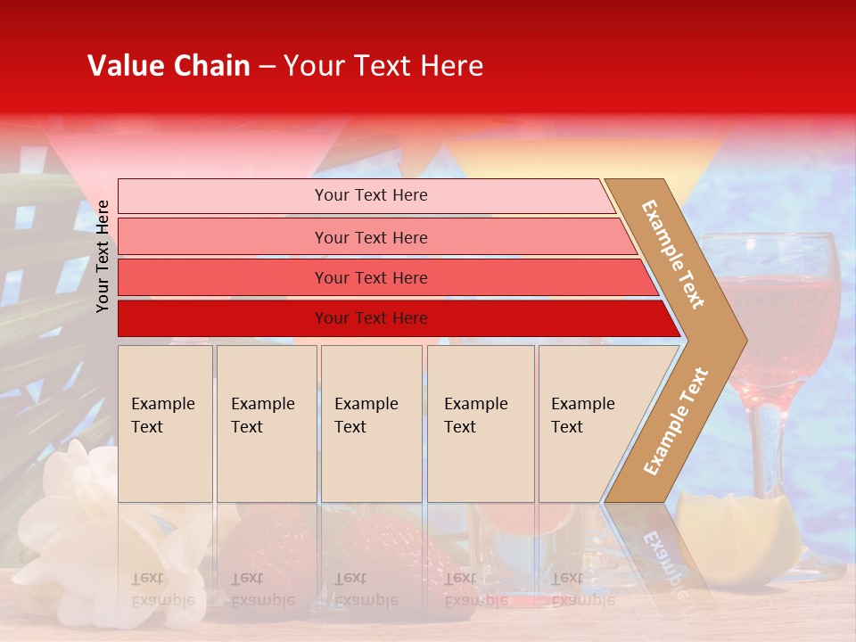 Assortment Beverage Cocktail PowerPoint Template
