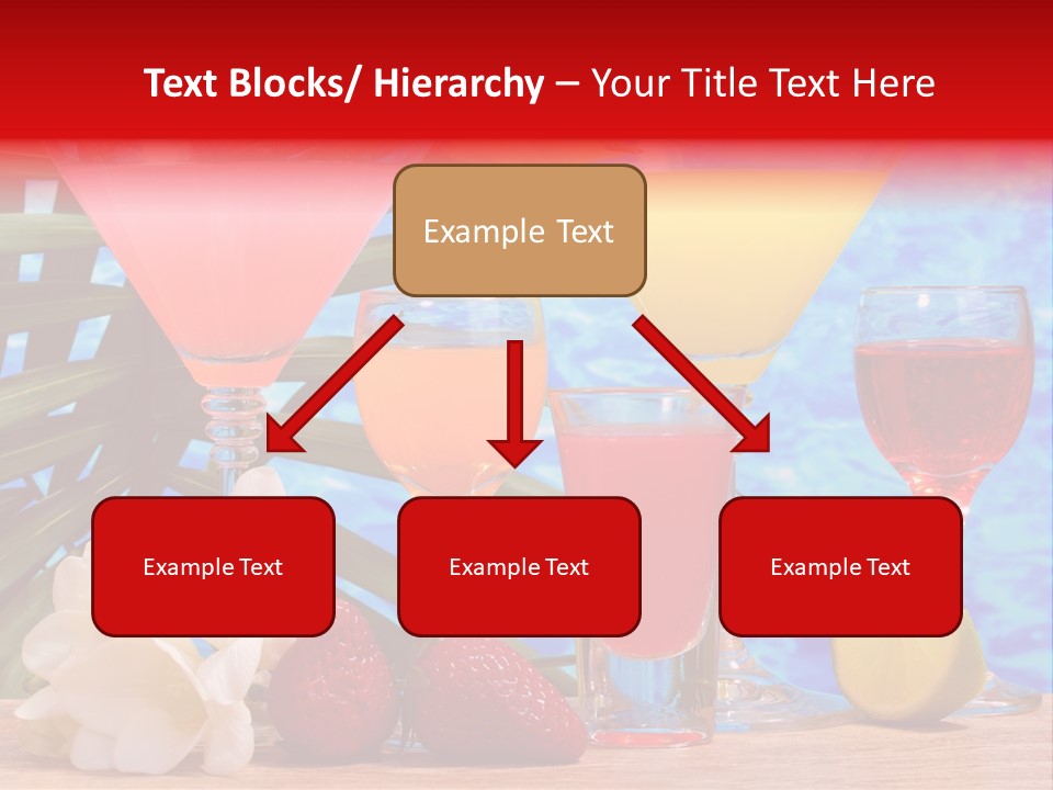 Assortment Beverage Cocktail PowerPoint Template