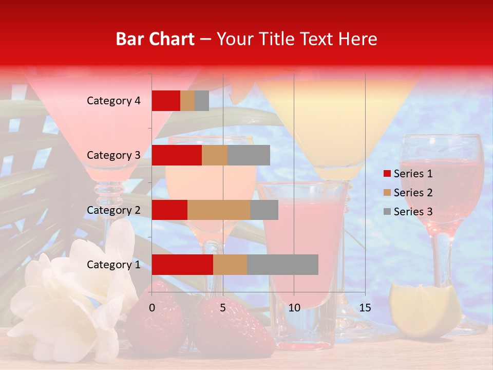 Assortment Beverage Cocktail PowerPoint Template