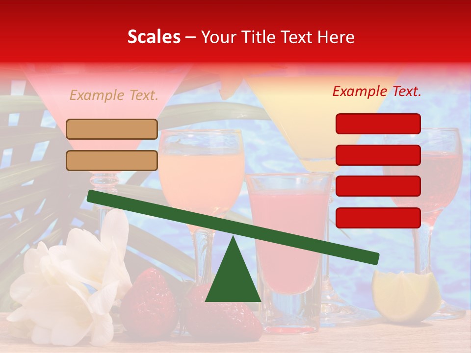 Assortment Beverage Cocktail PowerPoint Template