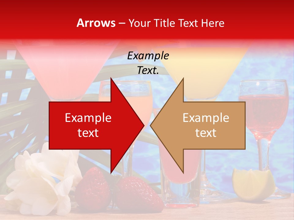 Assortment Beverage Cocktail PowerPoint Template