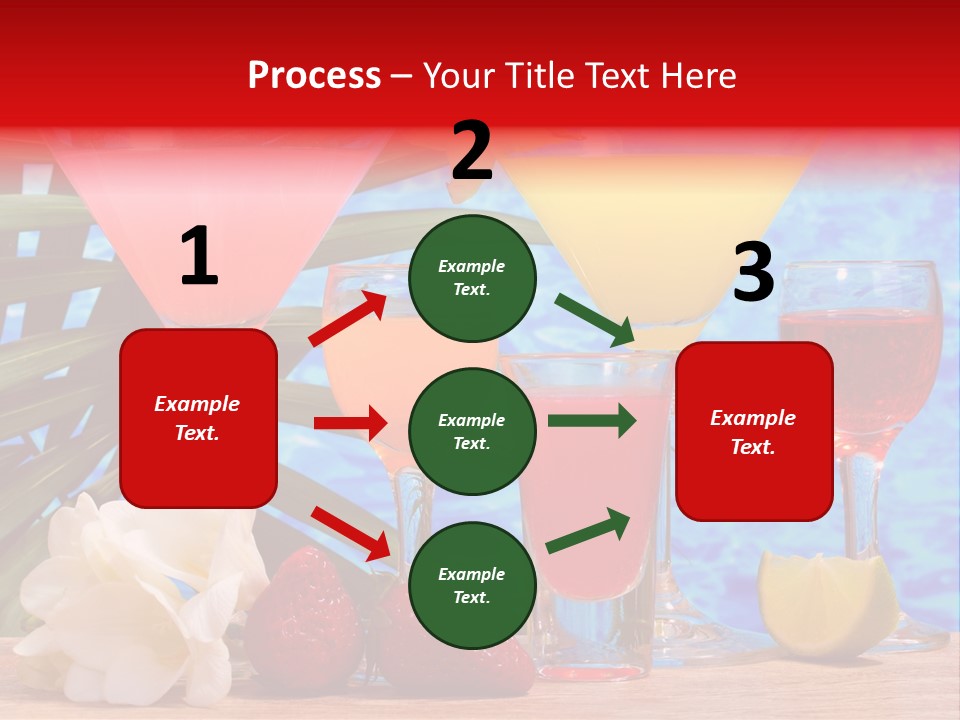 Assortment Beverage Cocktail PowerPoint Template