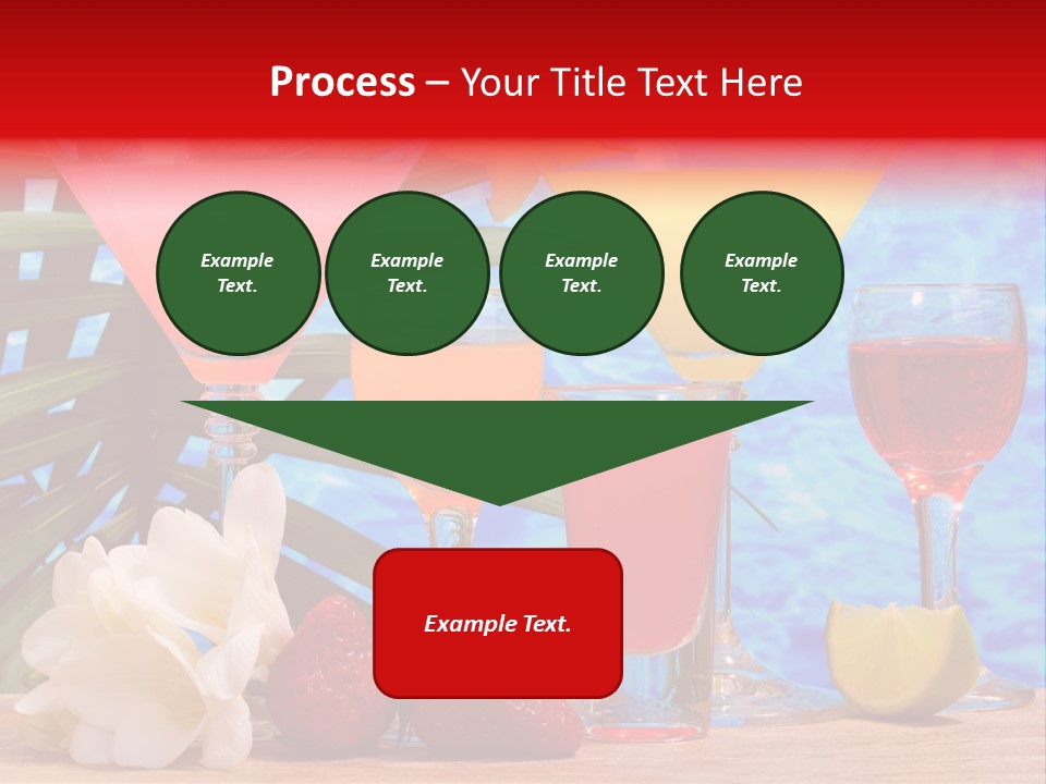 Assortment Beverage Cocktail PowerPoint Template