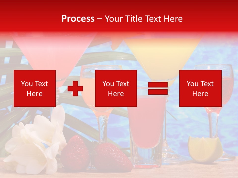 Assortment Beverage Cocktail PowerPoint Template