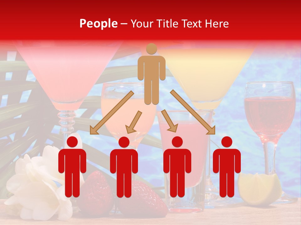 Assortment Beverage Cocktail PowerPoint Template