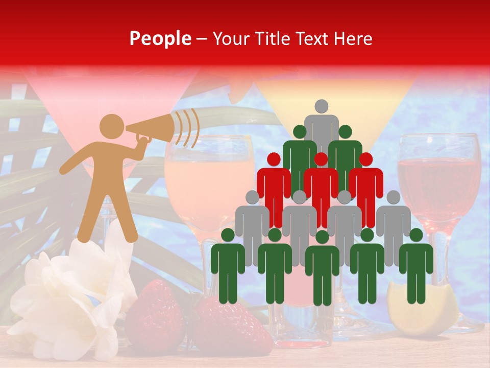 Assortment Beverage Cocktail PowerPoint Template