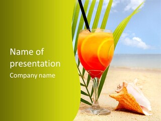 Meer Beach Frisch PowerPoint Template