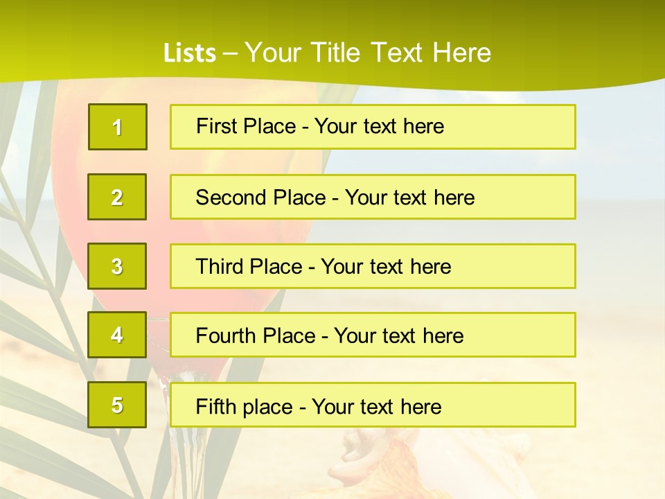 Meer Beach Frisch PowerPoint Template