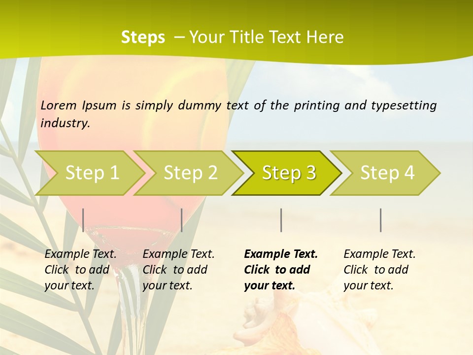 Meer Beach Frisch PowerPoint Template