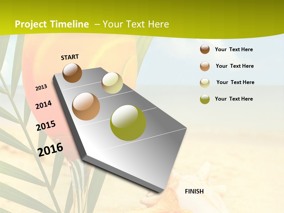 Meer Beach Frisch PowerPoint Template