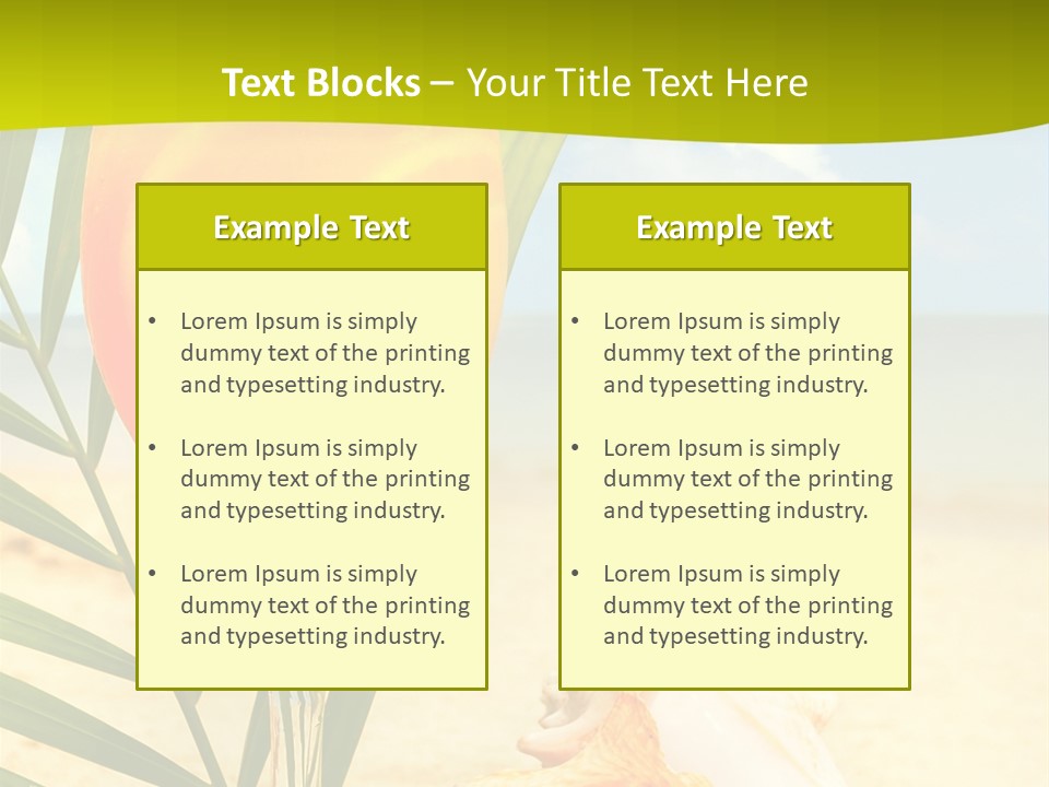 Meer Beach Frisch PowerPoint Template