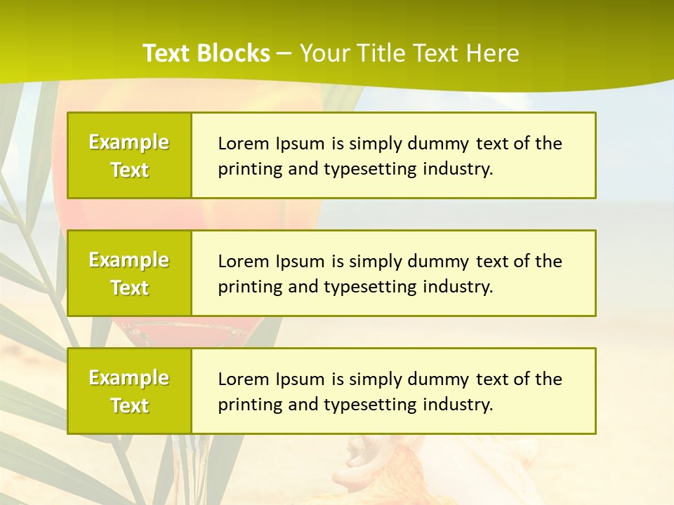 Meer Beach Frisch PowerPoint Template