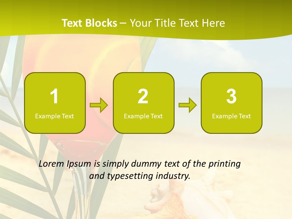 Meer Beach Frisch PowerPoint Template