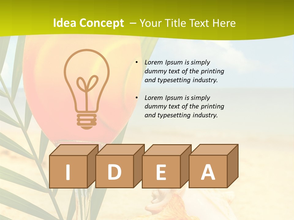 Meer Beach Frisch PowerPoint Template