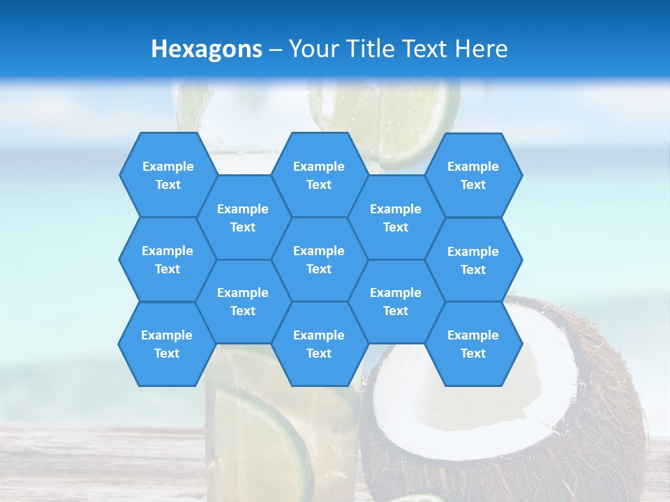 Refreshment White Caipirinha PowerPoint Template