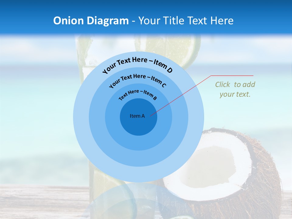 Refreshment White Caipirinha PowerPoint Template