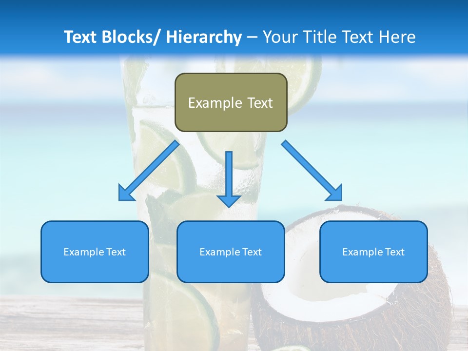 Refreshment White Caipirinha PowerPoint Template
