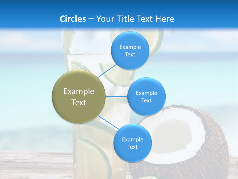 Refreshment White Caipirinha PowerPoint Template