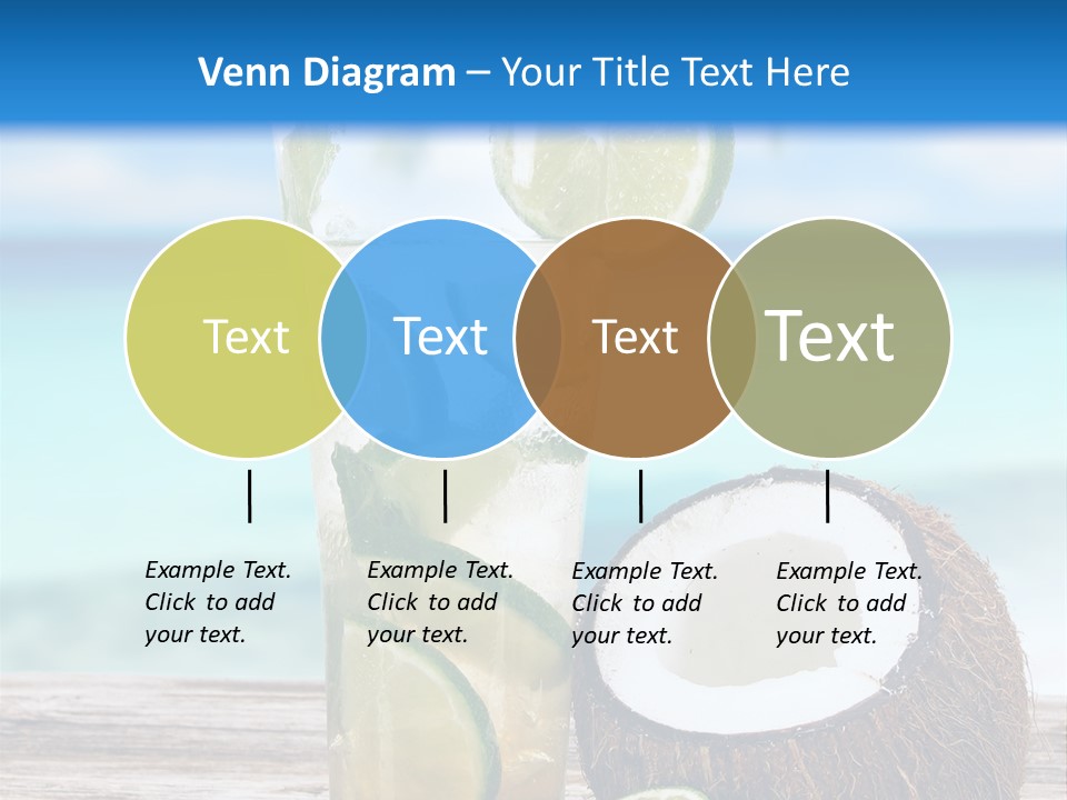 Refreshment White Caipirinha PowerPoint Template