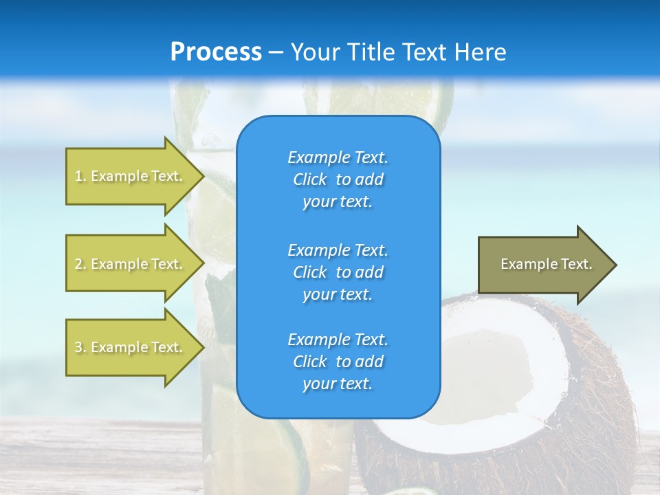 Refreshment White Caipirinha PowerPoint Template