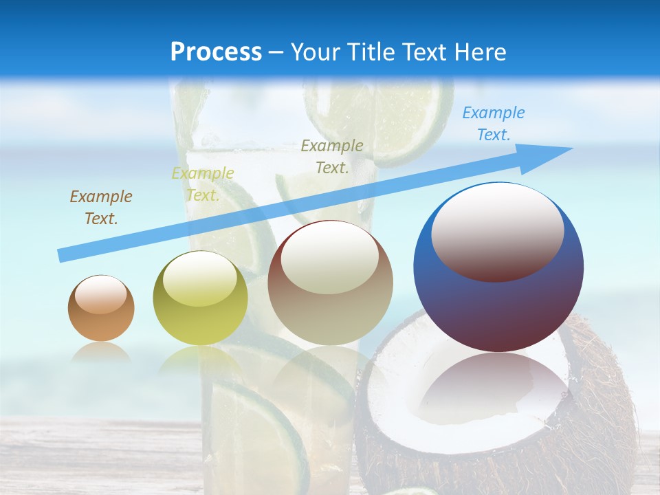 Refreshment White Caipirinha PowerPoint Template