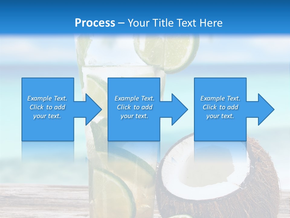 Refreshment White Caipirinha PowerPoint Template