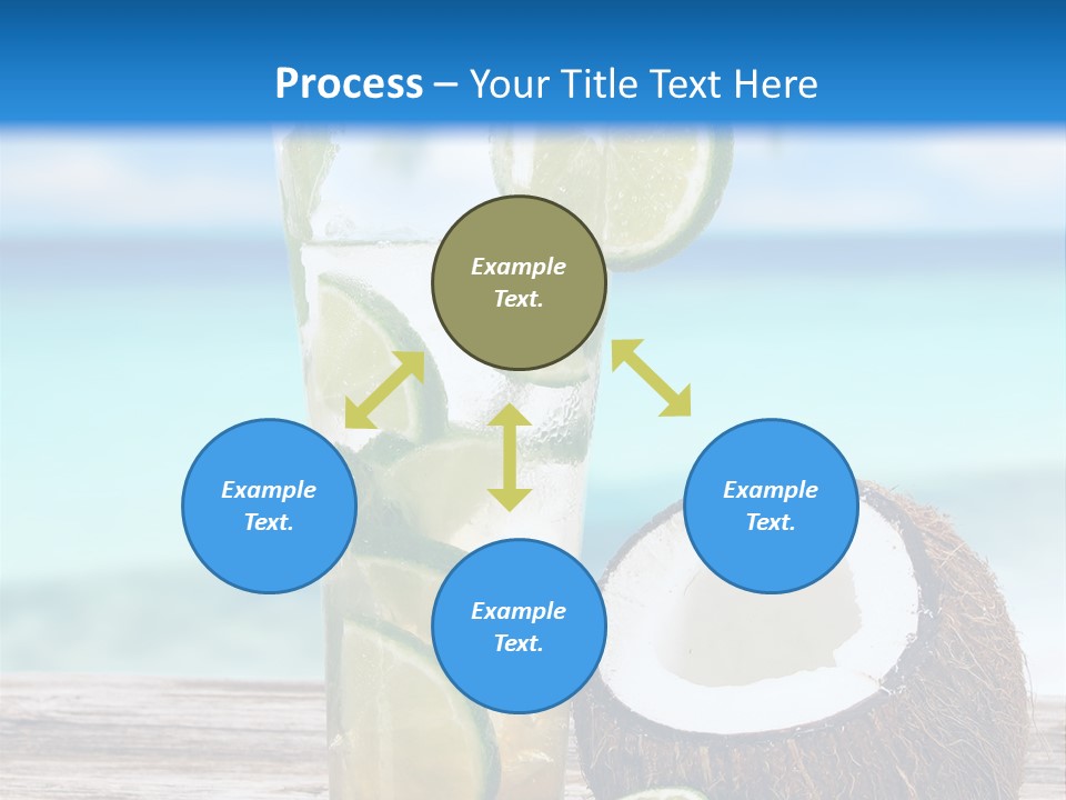 Refreshment White Caipirinha PowerPoint Template