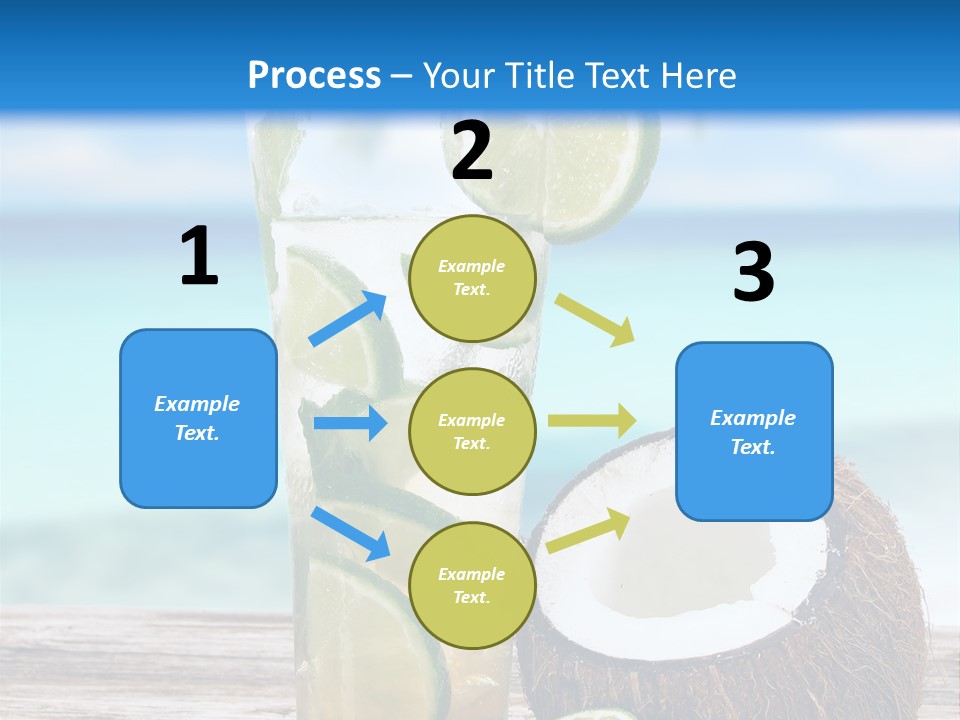 Refreshment White Caipirinha PowerPoint Template